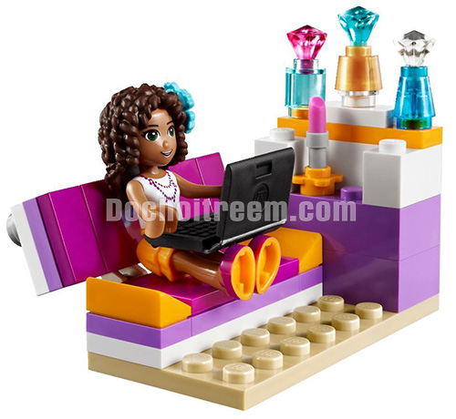 Lego Friend Phong ngu cua Andrea 41009 4
