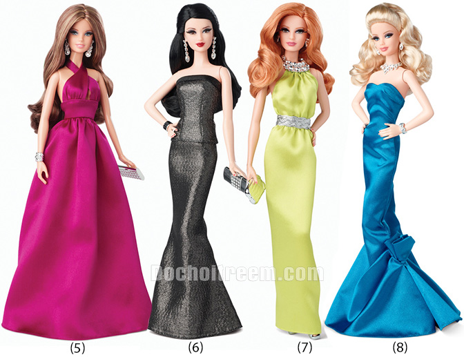 Đỏ đen Cao búp bê thời trang quần áo cho búp bê Barbie Đầm búp bê Lớn váy  dạ hội váy dạ hội vestidoes trang phục 1/6 phụ kiện búp bê |
