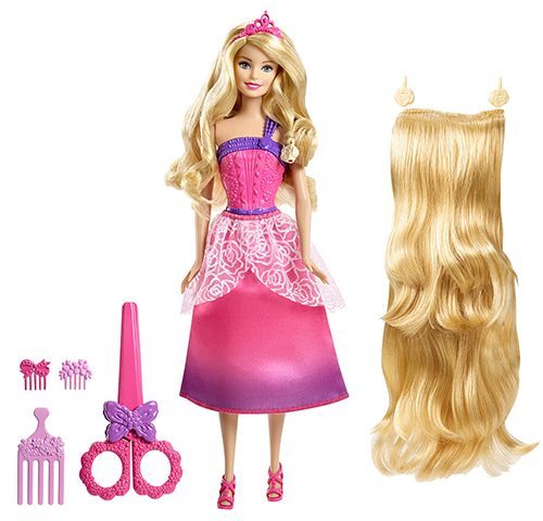 Búp bê công chúa, búp bê barbie hộp siêu lớn 56x34cm gồm 06 váy