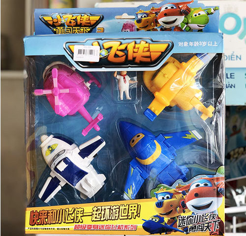 Bộ 4 nhân vật super wings đội bay siêu đẳng 911-TD