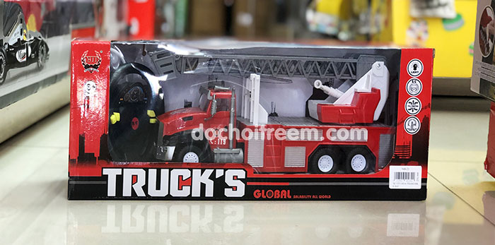 Xe thang cứu hỏa điều khiển không sạc 968-21