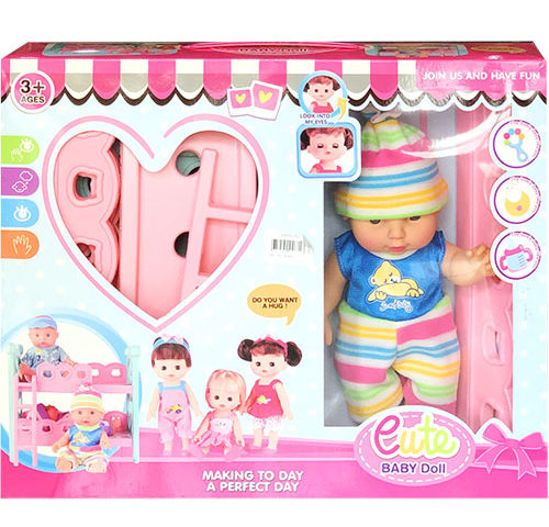 Búp bê bé trai và giường ngủ 2 tầng 1005A-TD