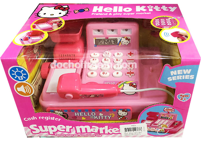 Máy tính tiền siêu thị Hello kitty 5524