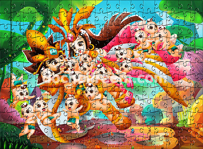 Puzzle - Xếp hình con rồng cháu tiên WD2719