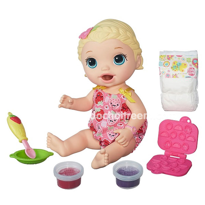 Búp bê Baby Alive - Bé Lily tập ăn dặm C2697