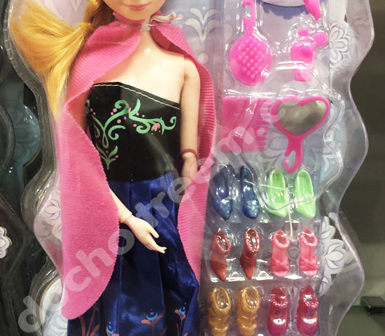 Búp bê Elsa có khớp thay giày và phụ kiện 100-1