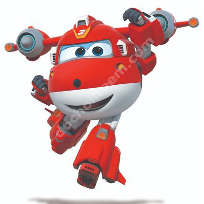 Robot biến hình máy bay cỡ lớn Jett Tia Chớp siêu cấp YW740283
