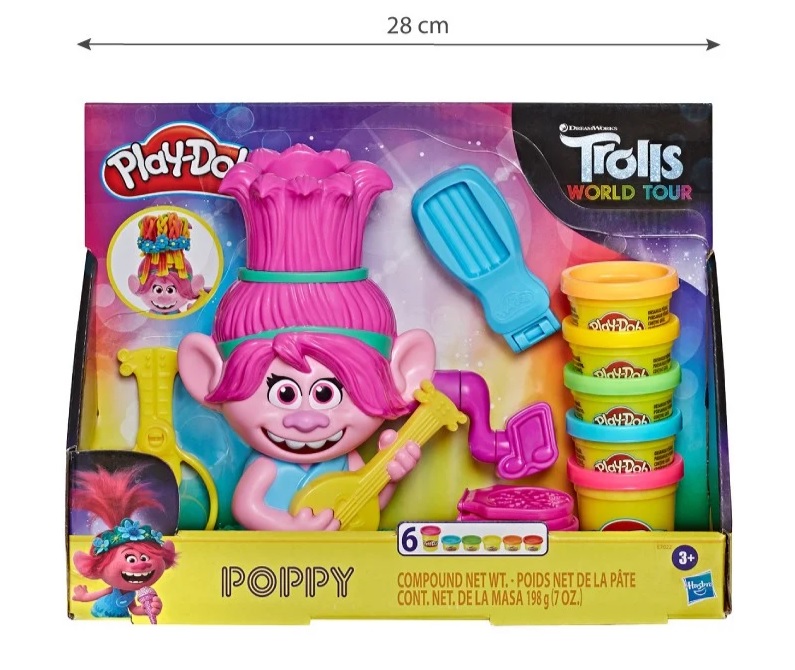 Đồ chơi đất nặn công chúa Poppy Trolls Playdoh E7022 