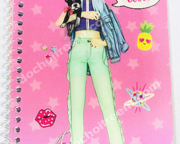 Hình dán stickers thiết kế thơi trang Topmodel