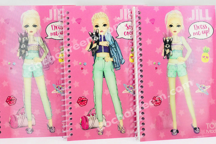 Hình dán stickers thiết kế thời trang va thay trang phục Topmodel