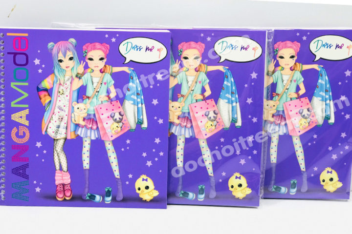 Sách hình dán thiết kế thời trang MANGA Topmodel Sách hình dán thiết kế thời trang MANGA Topmodel