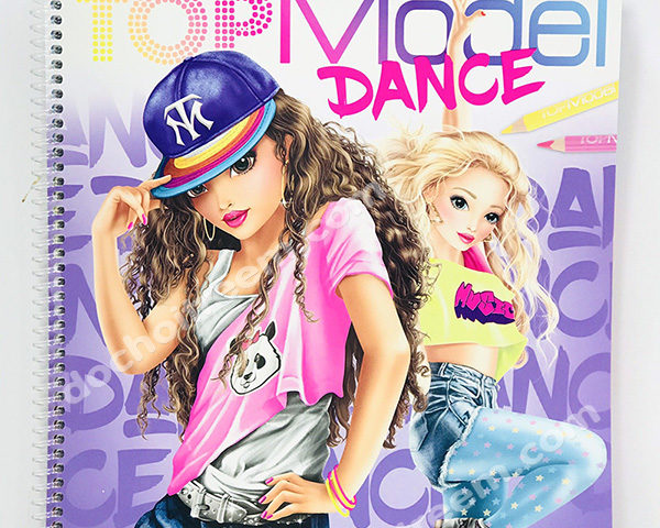Hình dán stickers và thiết kế thời trang Dance Colouring Book