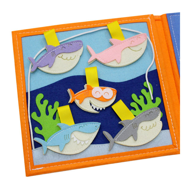 Sách vải bé yêu âm nhạc bài hát Baby Shark Sách vải bé yêu âm nhạc bài hát Baby Shark