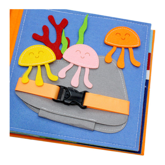 Sách vải bé yêu âm nhạc bài hát Three Jellyfish
