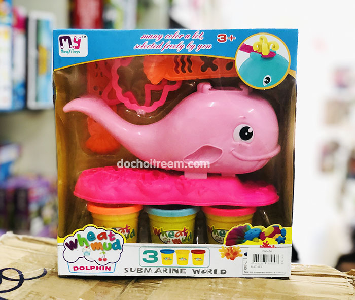 Bột nặn cá heo hồng