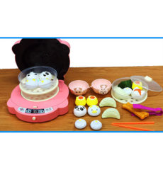 Đồ chơi máy hấp bữa ăn sáng gấu hồng Đồ chơi máy hấp bữa ăn sáng gấu hồng