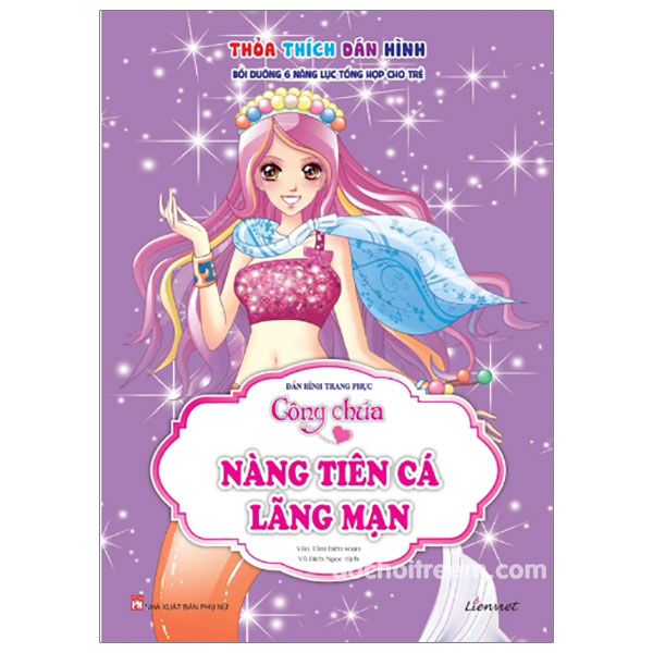 Dán hình trang phục công chúa Nàng Tiên Cá Lãng Mạn