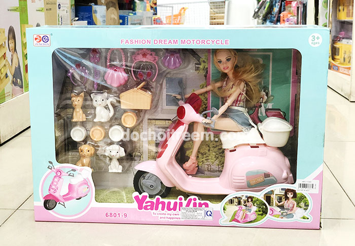 Búp bê khớp đi xe máy