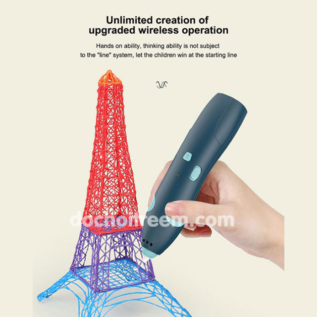 Bộ bút vẽ 3D xanh cho bé