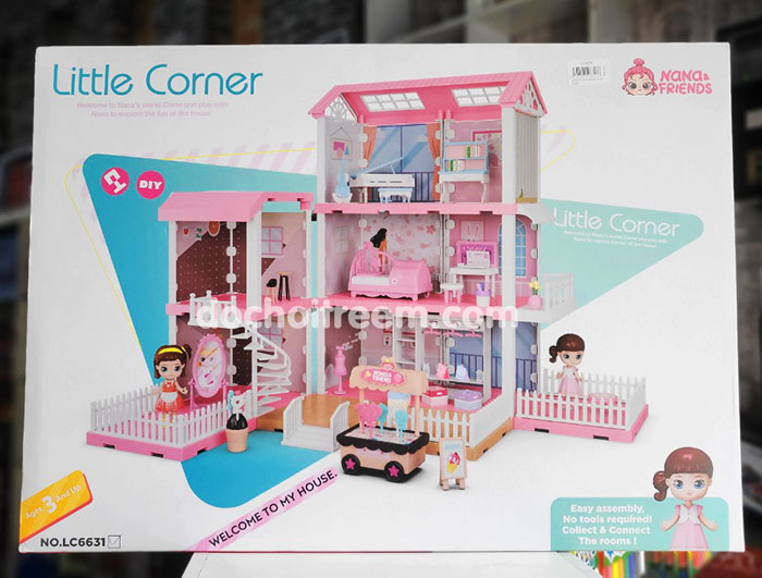 Ngôi nhà 3 tầng cho búp bê